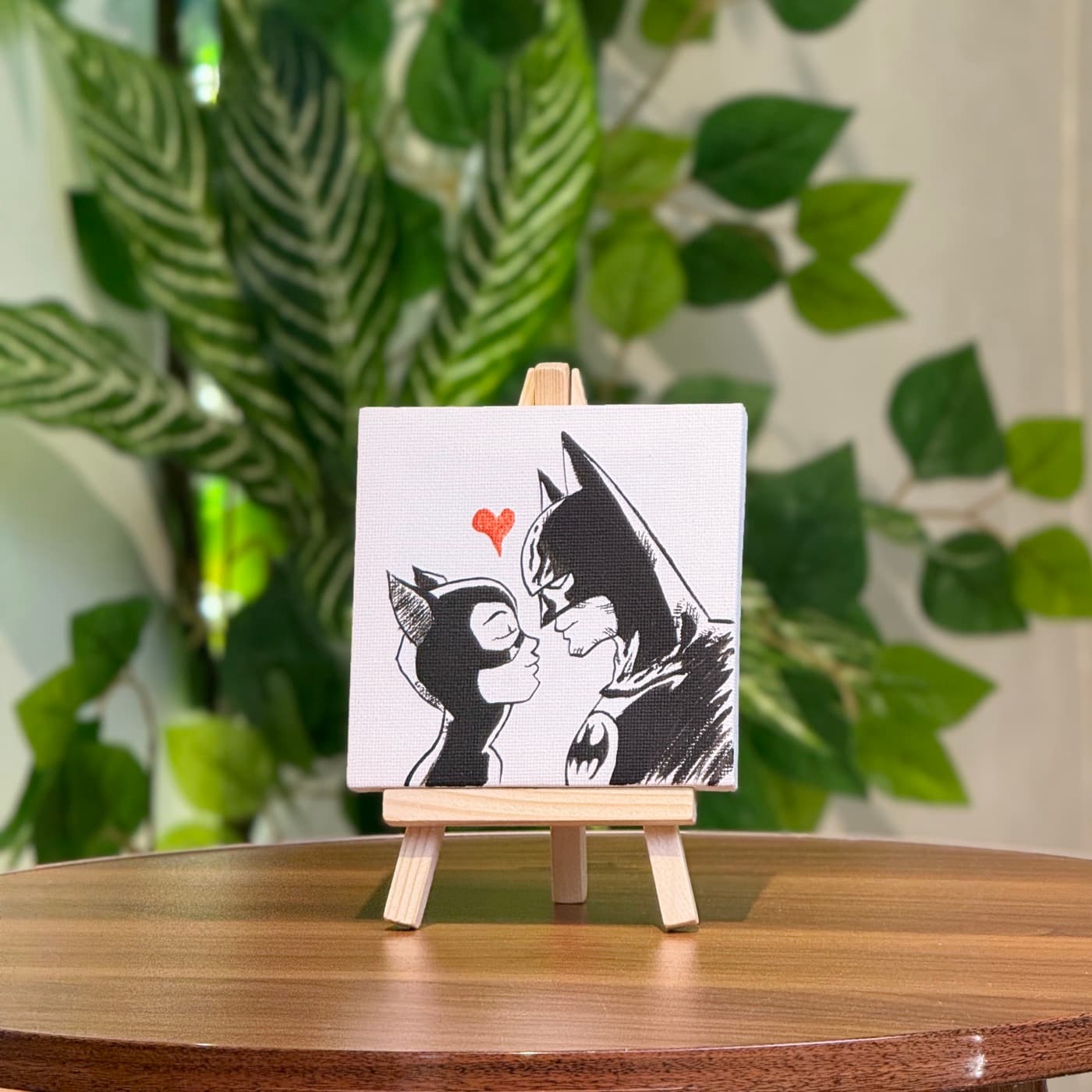 Mini tablo · Batman və Catwoman (10×10 sm)